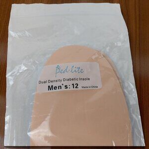 Pedlite‎ Dual Density Diabetic Insole Men's Size 12 - NEW